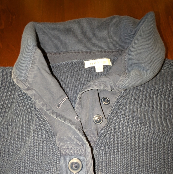 Men's Orvis button up shawl collar cardigan sweater, size M - Picture 3 of 9
